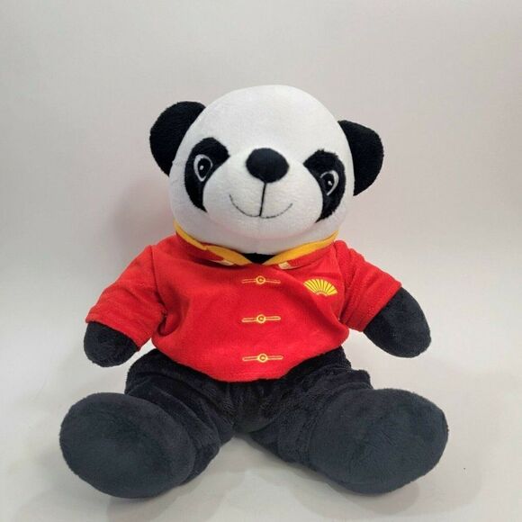 Regency Group Panda Plush Red Gold Shirt Black Pants Embroidered 11" - Picture 1 of 8